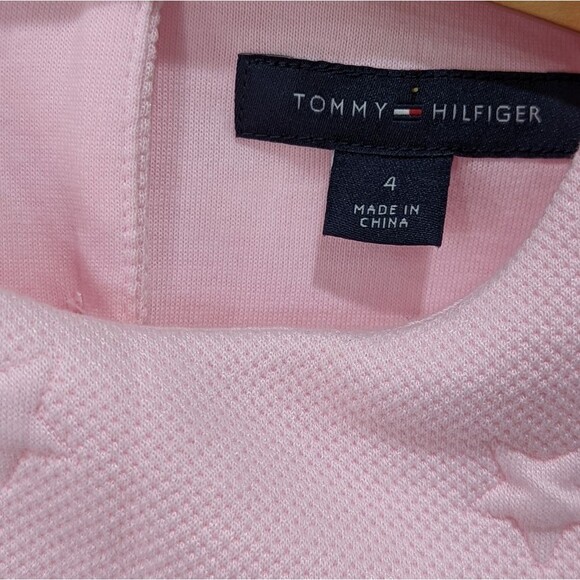 Tommy Hilfiger Baby Pink Stars Fit And Flare Twirl Sleeveless Dress Girls Size 4 - Picture 6 of 6